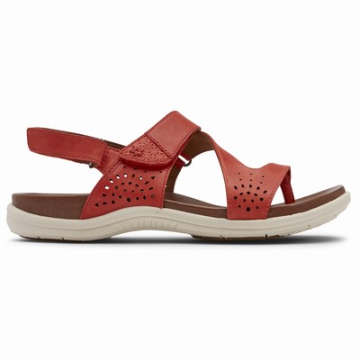 Sandálias Rockport Cobb Hill Rubey Thong Mulher Vermelhas PT-59478